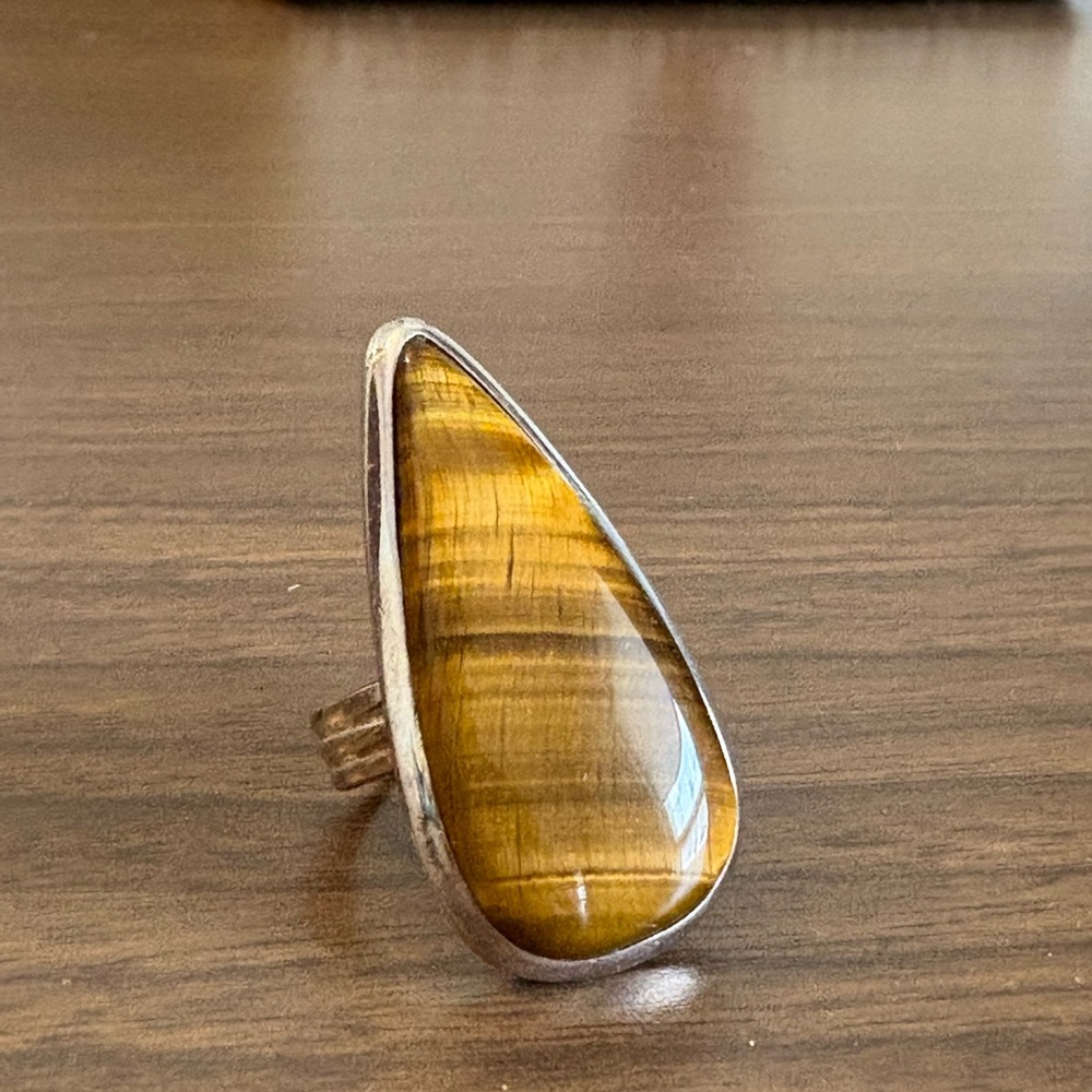Tiger's Eye Sterling Silver Ring